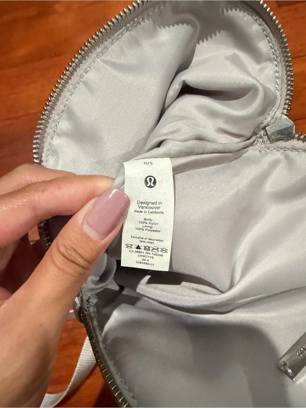 Lululemon All Night Micro Festival Bag 1.5L Silver